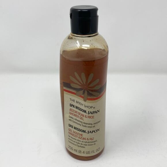 The Body Shop Spa Wisdom Japan Adzuki Bean and Rice Shower Gel 8.4 oz - Picture 1 of 5